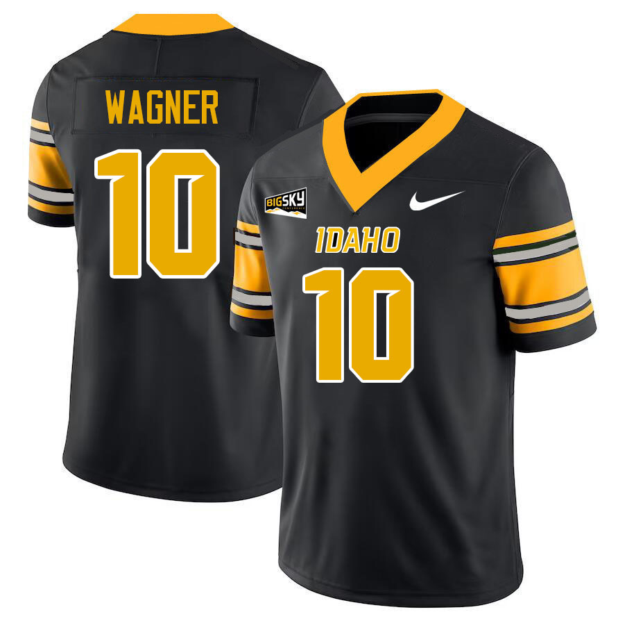 Idaho Vandals #10 Jack Wagner College Football Jerseys,Uniforms Stitched-Black